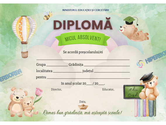 A_2302 Diploma pentru preșcolari