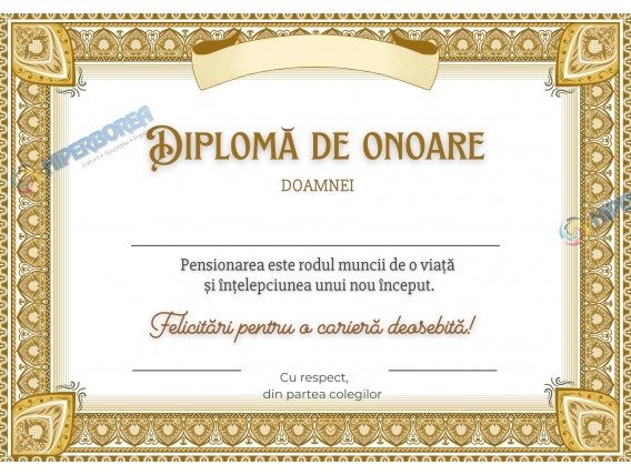 A_2430 Diplomă Onorifică