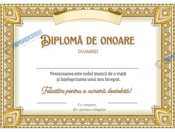 A_2426 Diplomă Onorifică
