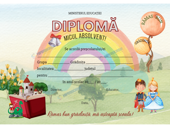 A_2303 Diploma pentru preșcolari