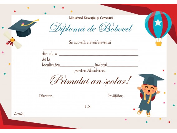 A_01 Diploma Bobocel clasa Pregatitoare