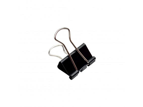 Clips negru 25mm - 12 buc/cutie