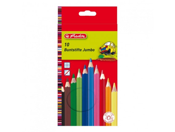 Creioane colorate Herlitz 10 culori