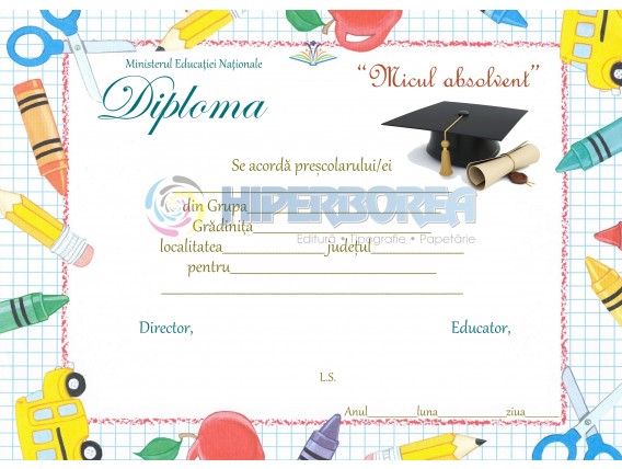 G_3 Diploma pentru prescolari