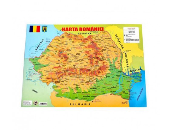 Harta României A4