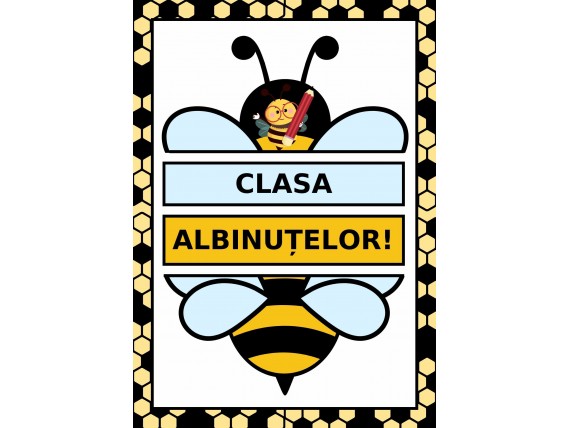 Clasa albinuțelor – Format A2, cod:PM053