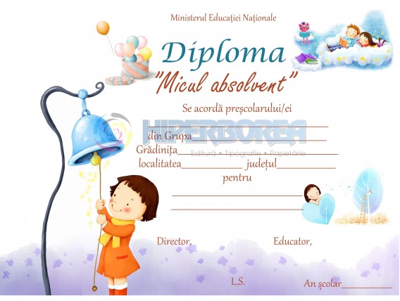 G_2 Diploma pentru prescolari