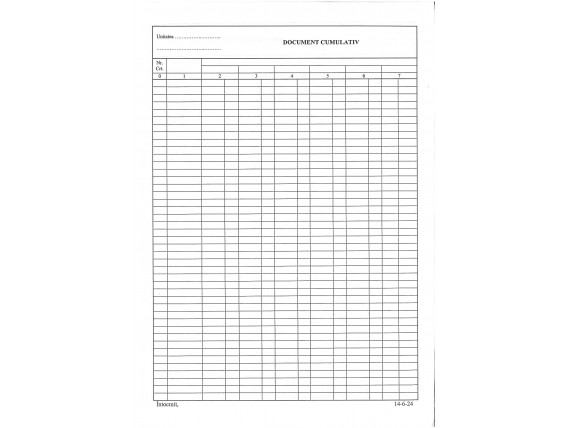 Document cumulativ – A4 (vertical)