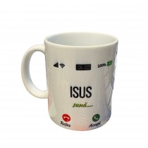 Cană motivațională – „Conectat cu Dumnezeu” & „Isus sună…”