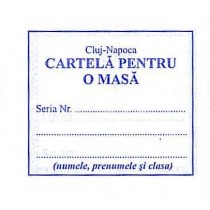 Cartelă o masă