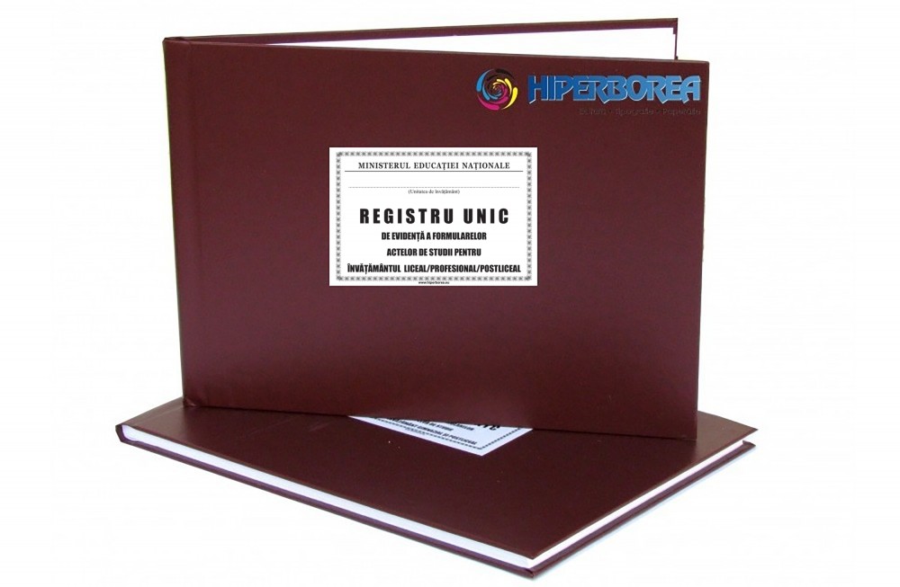 Registru Unic Evid Inv Liceal Coperta Carton Imitatie Piele