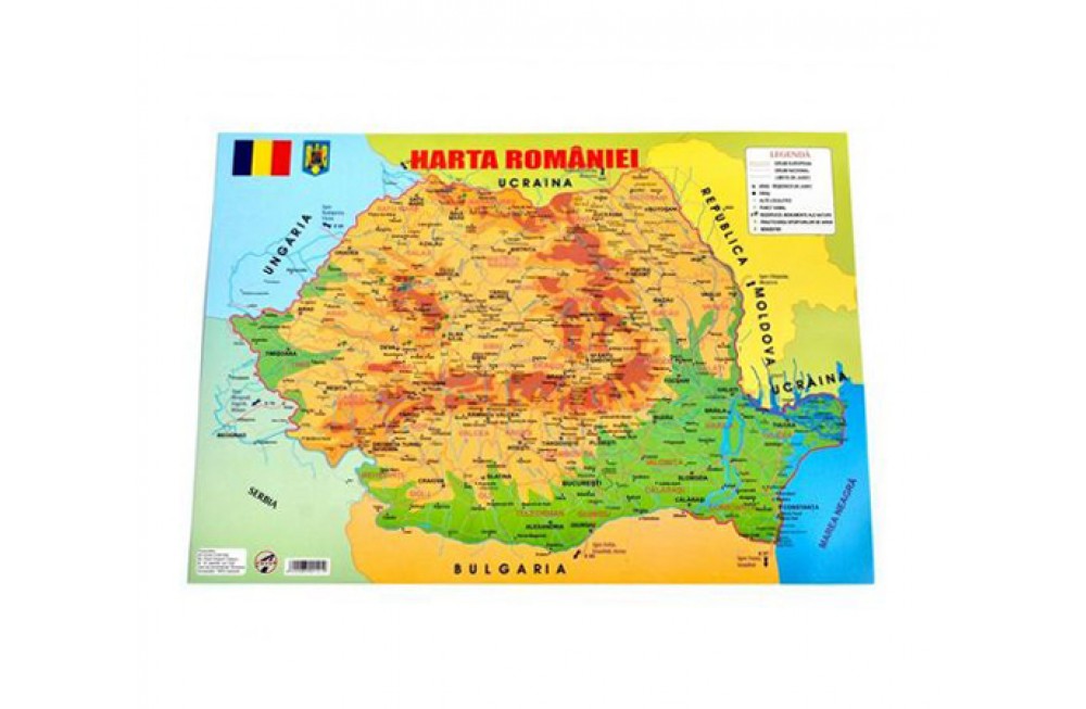 Harta României A4