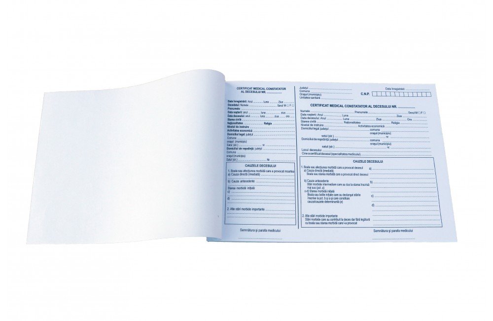 Certificat Medical Constatator Al Decesului