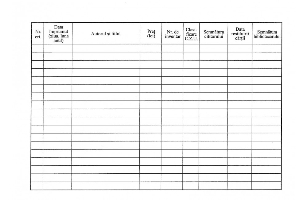Fisa Contract De Imprumut