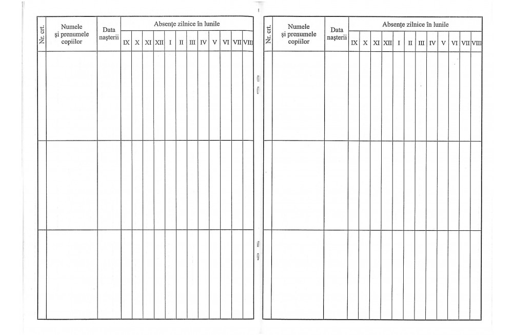 Catalog pentru învăţământul preşcolar